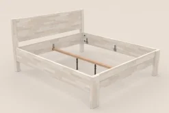 Drewniane łóżko z naturalnego buku Sion H1, BO102, 180x200 cm