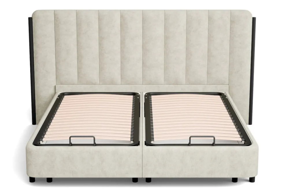 Łóżko tapicerowane Bali 2.0, Amour 5504, box front lift, 160x200 cm