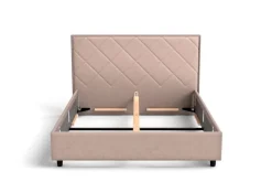 Łóżko tapicerowane Madison Frame Lift, Beech Black, Queens Beige, 160x200 cm