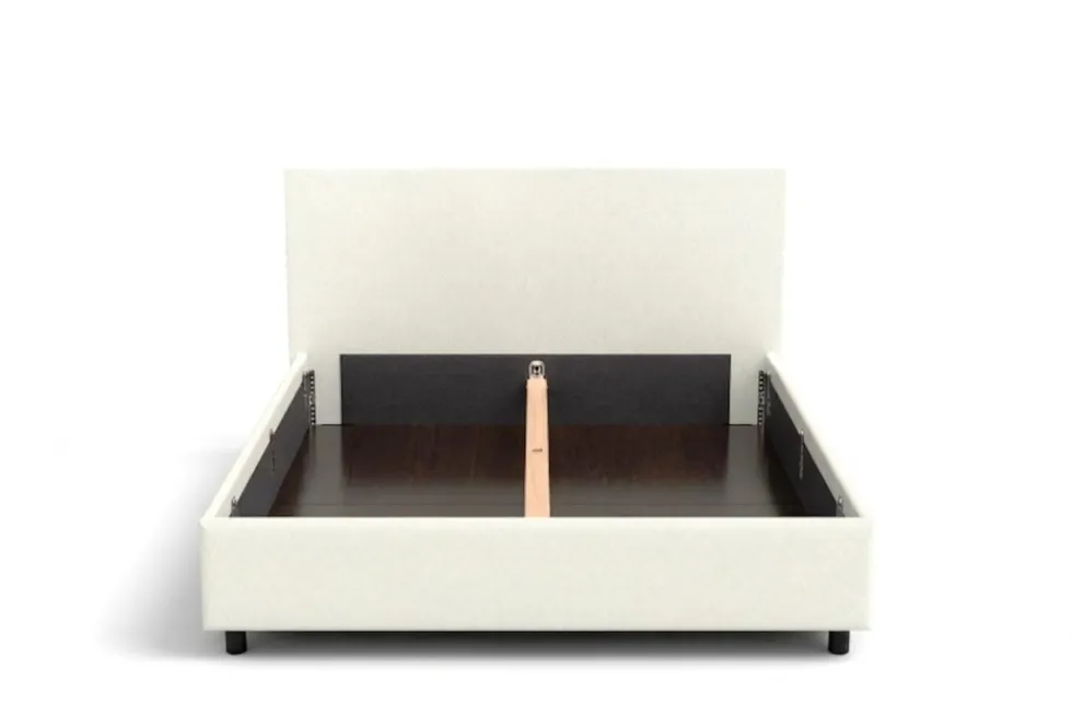 Łóżko tapicerowane Modesto Frame Lift, Beech Black, Alphine Ivory 101, 160x200 cm
