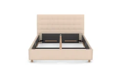 Łóżko tapicerowane Nashville Frame Lift, Beech Black, Seven Navy 49, 160x200 cm