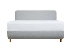 Łóżko tapicerowane TEMPUR® Arc Form, Static Slatted, Black/Oak, Stone, 180x200 cm
