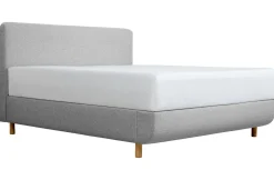 Łóżko tapicerowane TEMPUR® Arc Form, Static Slatted, Black/Oak, Stone, 180x200 cm