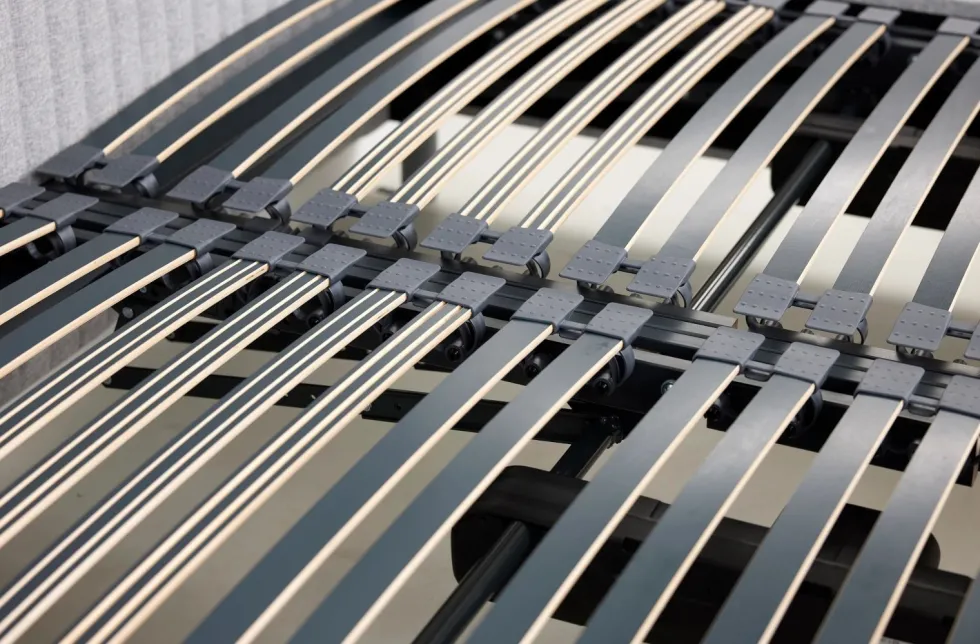 Łóżko tapicerowane TEMPUR® Arc Vertical, Adjustable Slatted, Black/Oak, Charcoal Grey, 180x200 cm