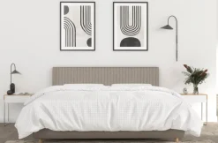 Łóżko tapicerowane TEMPUR® Arc Vertical, Adjustable Slatted, Black/Oak, Charcoal Grey, 180x200 cm