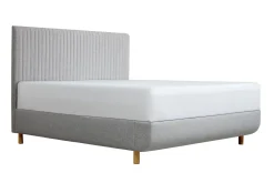 Łóżko tapicerowane TEMPUR® Arc Vertical, Static Slatted, Black/Oak, Brown, 180x200 cm