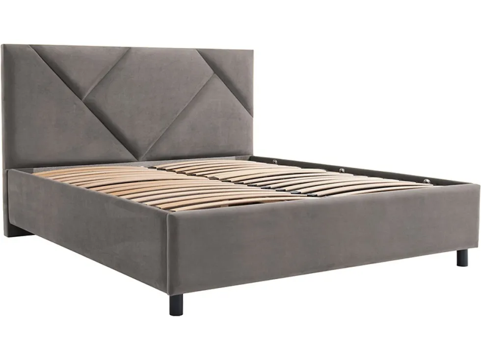 Łóżko tapicerowane Vegas Frame Lift, Beech Black, Seven Dolphin 180, 160x200 cm
