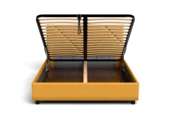 Łóżko tapicerowane Vegas Frame Lift, Beech Black, Seven Dolphin 180, 160x200 cm