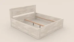 Łóżko z litego drewna Amien, wersja box, buk, BO102, 180x200 cm