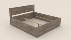 Łóżko z litego drewna Amien, wersja box, buk, BO105, 180x200 cm