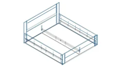 Łóżko z litego drewna Amien, wersja box, buk, BO105, 180x200 cm