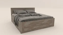 Łóżko z litego drewna Amien, wersja box, buk, BO105, 180x200 cm