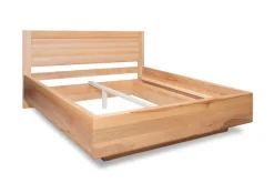 Łóżko z litego drewna Andorra 80 x 200 cm, Buk, Naturalny - lakier