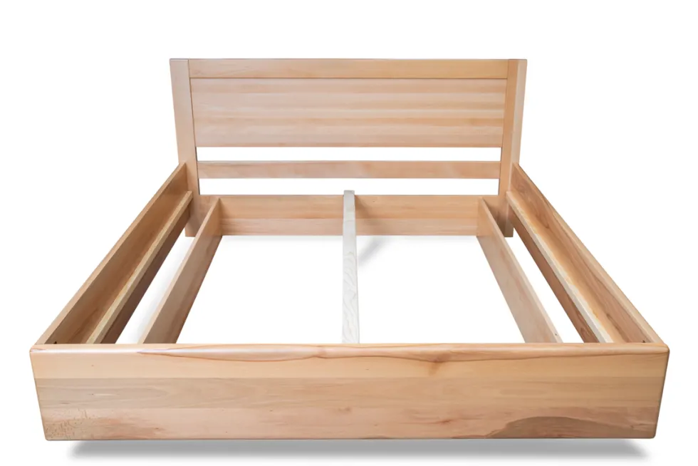 Łóżko z litego drewna Andorra 80 x 200 cm, Buk, Naturalny - lakier