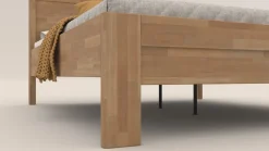 Łóżko z litego drewna Arlon, 80x200 cm, Buk, BO 101, Bez modyfikacji