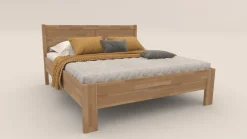 Łóżko z litego drewna Arlon, 80x200 cm, Buk, BO 105, Bez modyfikacji