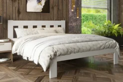 Łóżko z litego drewna - buk naturalny Utena, wersja BK2, 90x200 cm