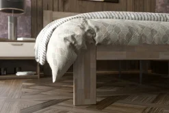 Łóżko z litego drewna - buk naturalny Utena, wersja BO105, 180x200 cm