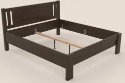 Łóżko z litego drewna bukowego Sion H2, BK10 palisandr, 180x200 cm