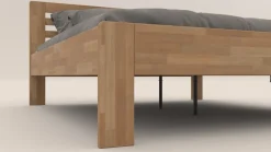 Łóżko z litego drewna Jona, 160x200 cm, Buk, BO 102, Bez modyfikacji