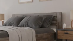 Łóżko z litego drewna Jona, 160x200 cm, Buk, BO 105, Bez modyfikacji