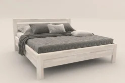 Łóżko z litego drewna, które wytrzyma lata i zapewni zdrowy sen Venta, 90x200 cm, kolor BO102 biały