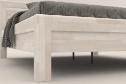 Łóżko z litego drewna, które wytrzyma lata i zapewni zdrowy sen Venta, 80x200 cm, kolor BO102 biały