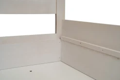 Łóżko z litego drewna Matera, 80x200 cm, Buk, Biały - Faolaj, Box