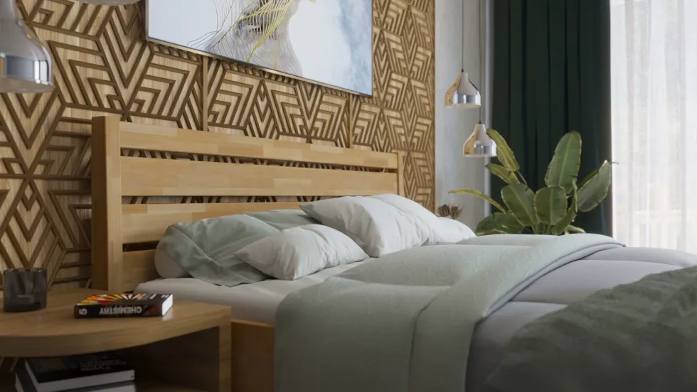 Łóżko z litego drewna Tapa, 80x200 cm, Buk, BO 101, Bez modyfikacji