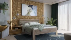 Łóżko z litego drewna Tapa, 80x200 cm, Buk, BO 105, Bez modyfikacji