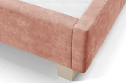 Luksusowe tapicerowane łóżko typu boxspring Grand, Peach Blossom, 180x200 cm