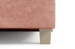 Luksusowe tapicerowane łóżko typu boxspring Grand, Peach Blossom, 180x200 cm