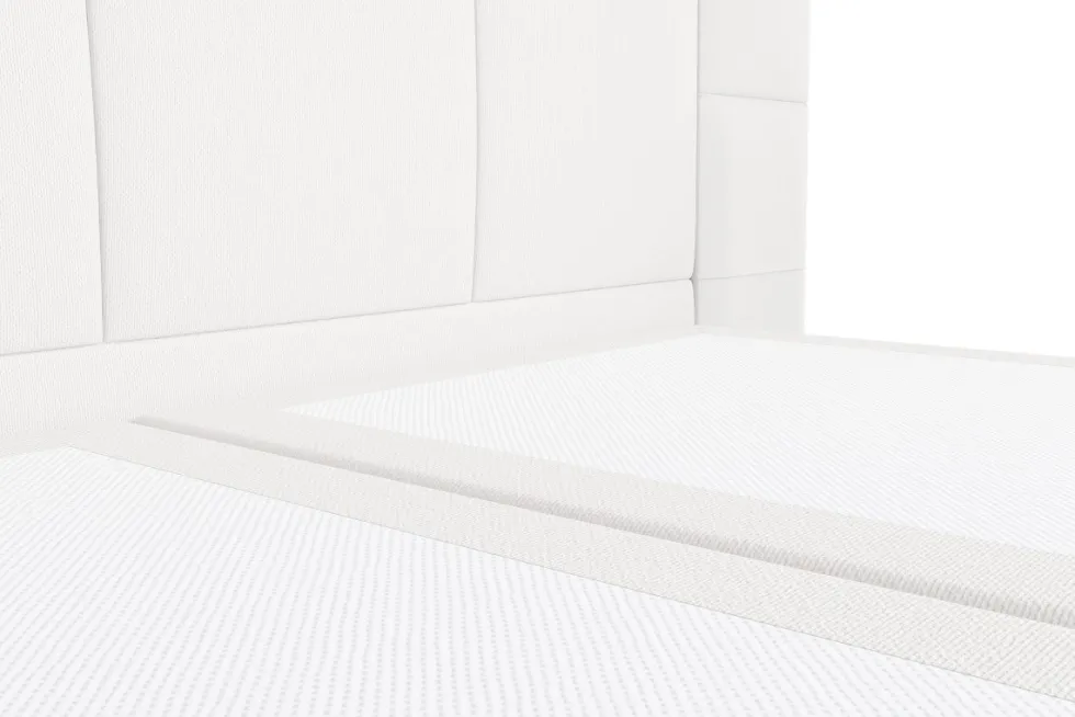 Luksusowe tapicerowane łóżko typu boxspring Plaza, Cinnamon, 160x200 cm