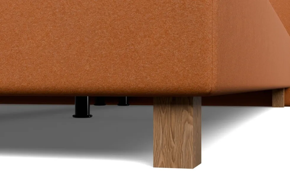 Luksusowe tapicerowane łóżko typu boxspring Cristal, Prizma Oregon, 160x200 cm