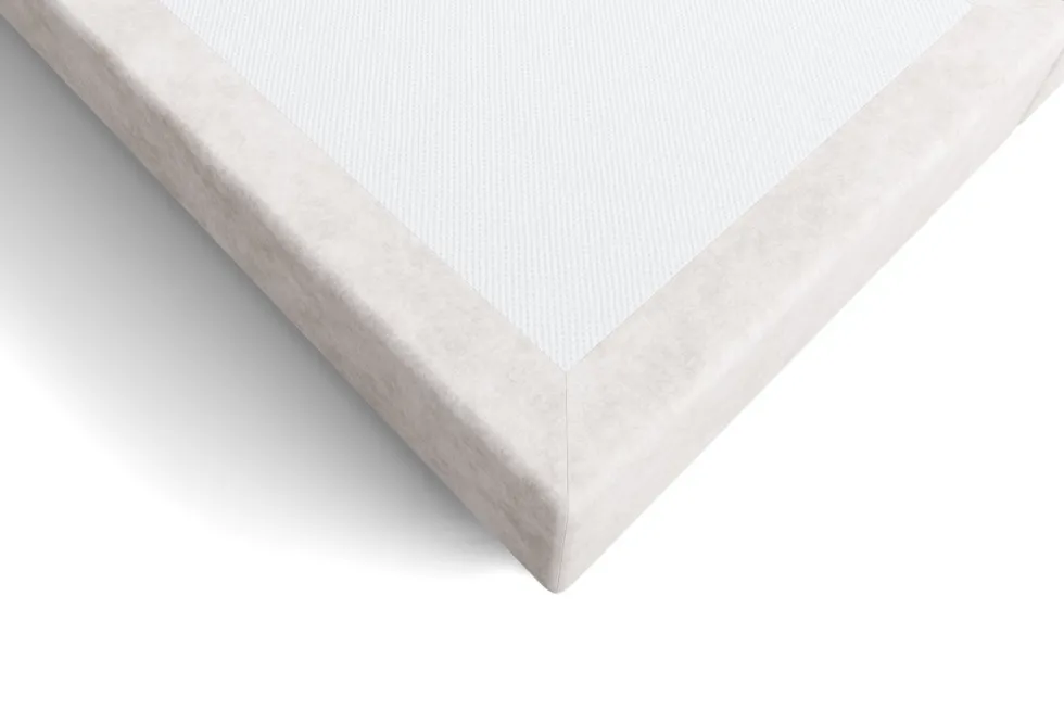 Luksusowe tapicerowane łóżko typu boxspring Palladium, Natural, 160x200 cm