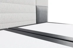 Luksusowe tapicerowane łóżko typu boxspring Majestic, Charcoal Light Grey, 180x200 cm