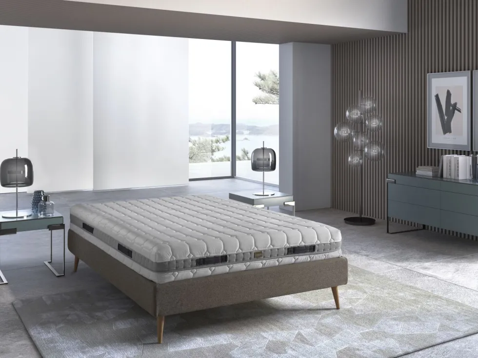 Luksusowy materac z jedwabistym dotykiem syntetycznego kaszmiru Cashmere Plus Comfort 4.5, 140x200 cm