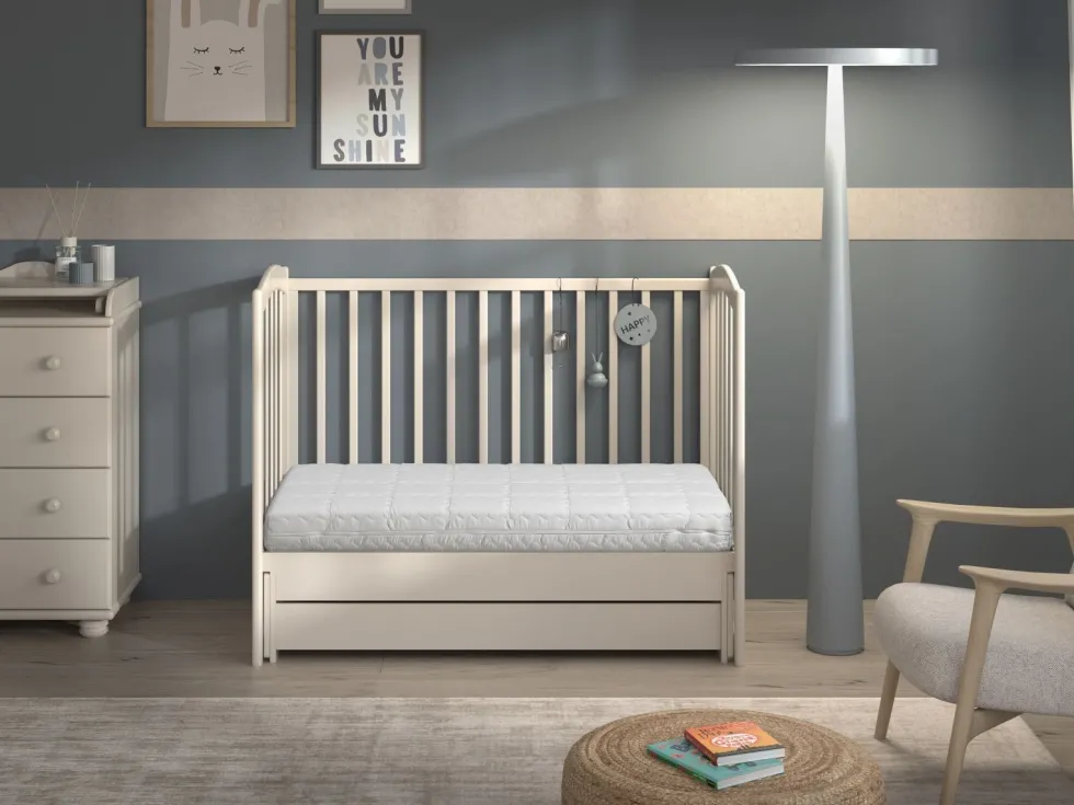 Materac do łóżeczka dziecięcego dla Waszego niemowlęcia Baby White, 60x120 cm
