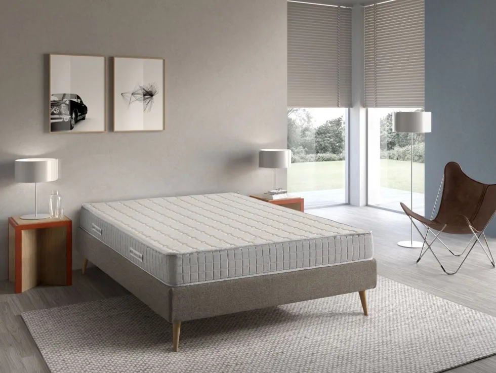 Materac partnerski ze srebrem w pokrowcu Duo Plus Visco 2.0, 80x200 cm