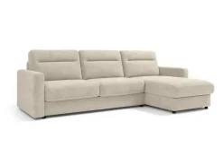 Narożna rozkładana sofa Lugano, szerokość 300 cm, prawy narożnik, Cloud 03