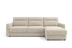 Narożna rozkładana sofa Lugano, szerokość 300 cm, prawy narożnik, Cloud 03