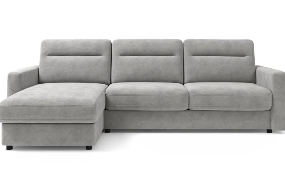 Narożna rozkładana sofa Lugano, szerokość 300 cm, prawy narożnik, Cloud 32