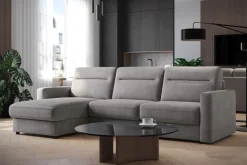 Narożna rozkładana sofa Lugano, szerokość 300 cm, prawy narożnik, Cloud 32