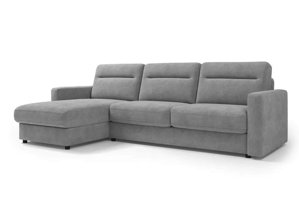 Narożna rozkładana sofa Lugano, szerokość 300 cm, prawy narożnik, Cloud 32