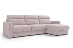 Narożna rozkładana sofa Lugano, szerokość 300 cm, prawy narożnik, Cloud 60