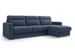 Narożna rozkładana sofa Lugano, szerokość 300 cm, prawy narożnik, Cloud 74