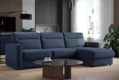 Narożna rozkładana sofa Lugano, szerokość 300 cm, prawy narożnik, Cloud 74
