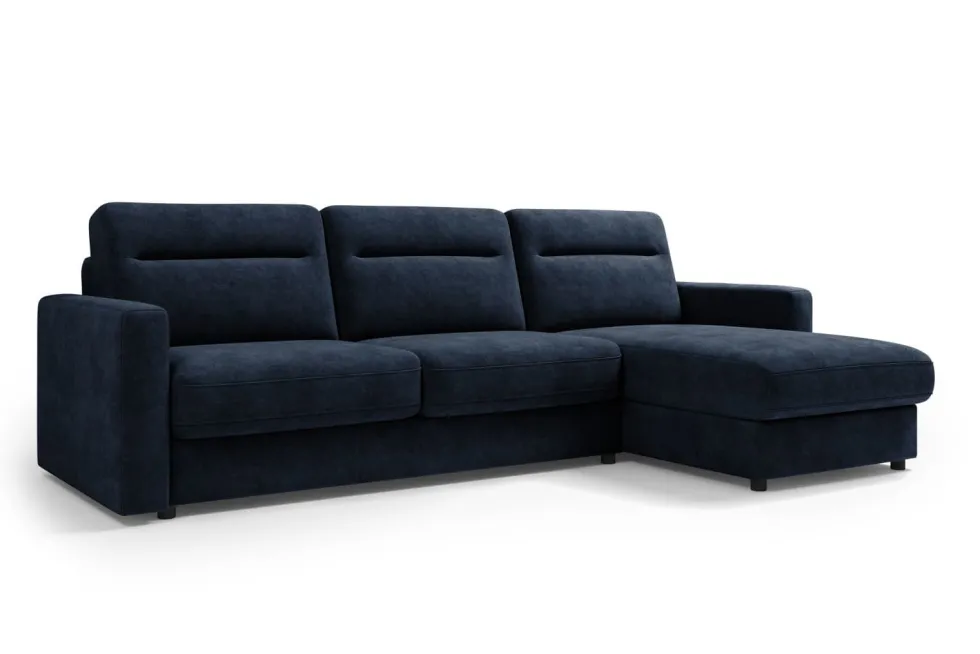 Narożna rozkładana sofa Lugano, szerokość 300 cm, prawy narożnik, Cloud 79