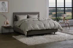 Pościel bawełniana Jacquard Cotton, kolor natur beige, 140x200 cm