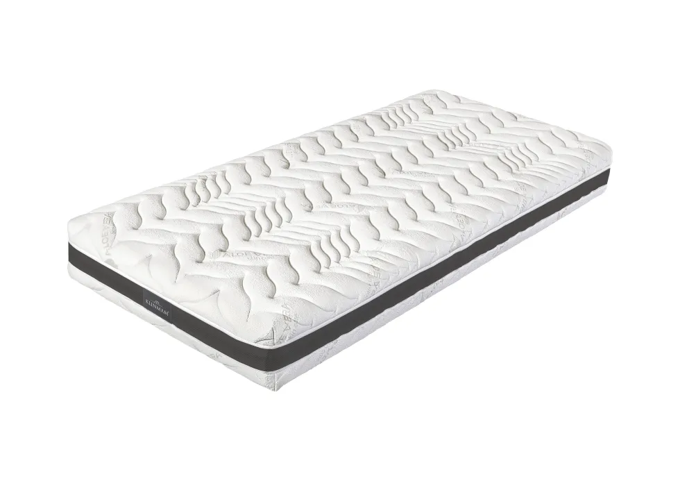 Wygodny materac o właściwościach kosmetycznych Klinmam Comfort Aloe, 80x200 cm